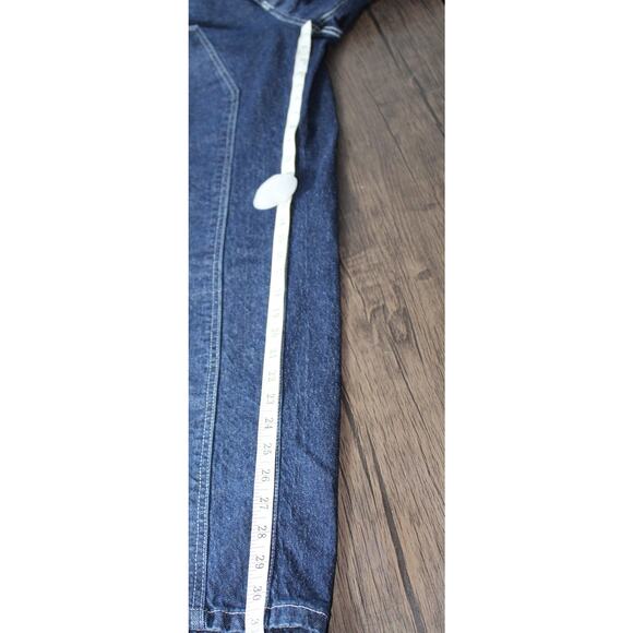 Wild Fable High Rise Straight Carpenter Coffin Dark Denim Jeans Whimsy Goth 12 - Picture 8 of 11